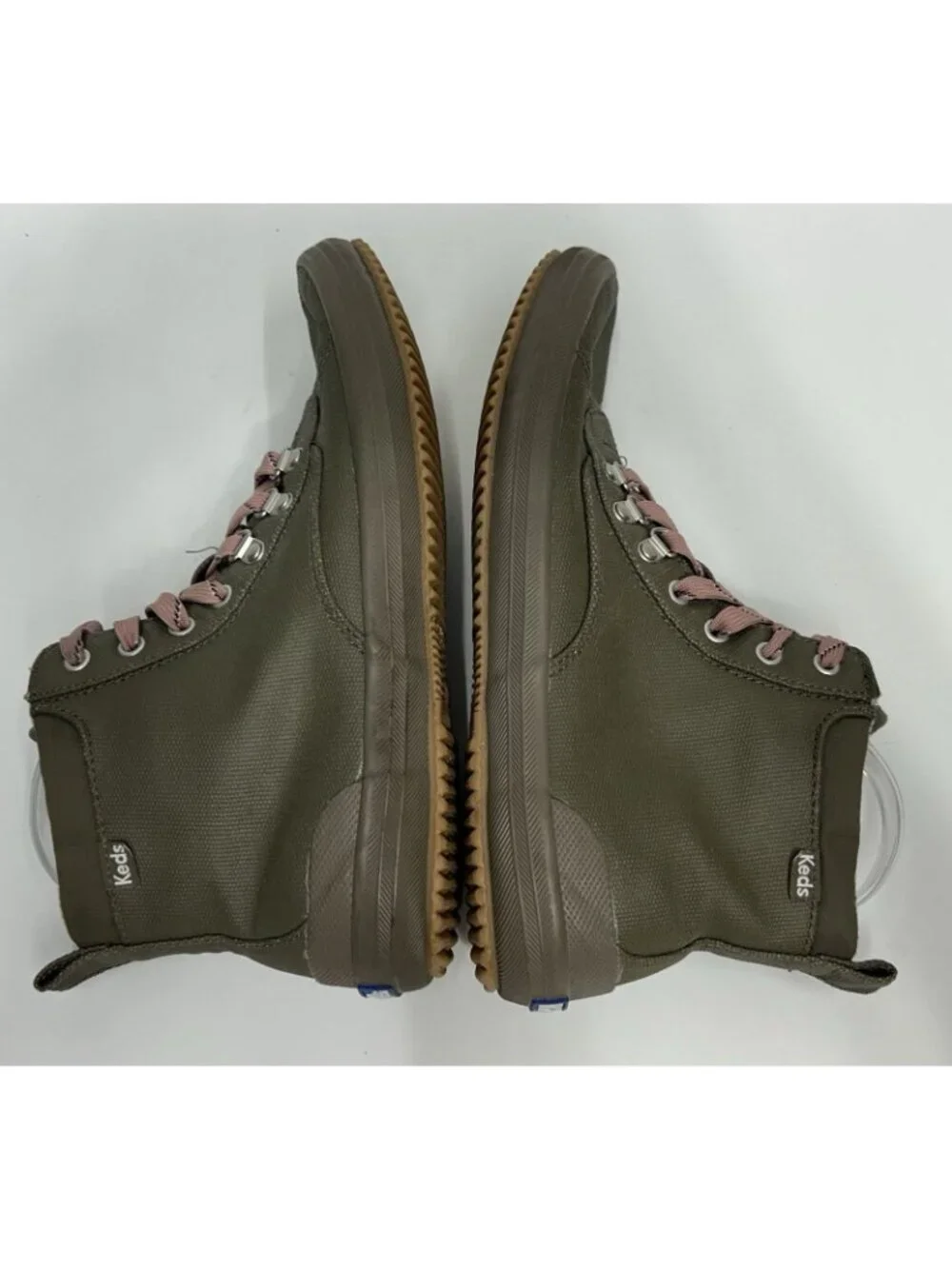 Keds Scout Boot Women's 10 Olive Green Water-Resistant Duck Style Sneaker Boots